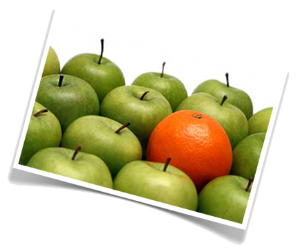 the benefit of comparing apples with oranges